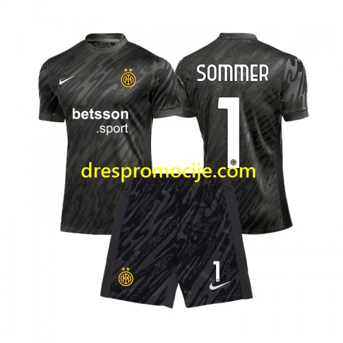 Inter Milan Yann Sommer 1 Dres Golmanski Dječji Treći 2024/2025 Kratkih Rukava Inter Milan Yann Sommer 1 Dres Golmanski Dječji Treći 2024/2025 Kratkih Rukava